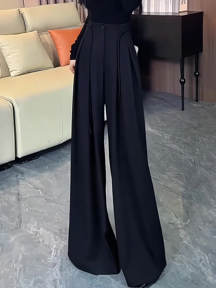 High Waist Wide Leg Suit Pants Women's Summer 2026 Casual Loose Straight Floor-Length Skirt Pants Korean Style Commute
High Waist Wide Leg Suit Pants Women's Summer 2026 Casual Loose Straight Floor-Length Skirt Pants Korean Style Commute