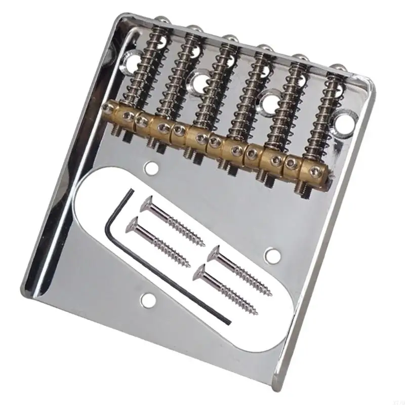 X7JD 6 Strings Electric Guitar Bridge Saddle for Electric Guitar with 4 Mount Screws and Wrench Electric Guitar Bridge Set 
X7JD 6 Strings Electric Guitar Bridge Saddle for Electric Guitar with 4 Mount Screws and Wrench Electric Guitar Bridge Set