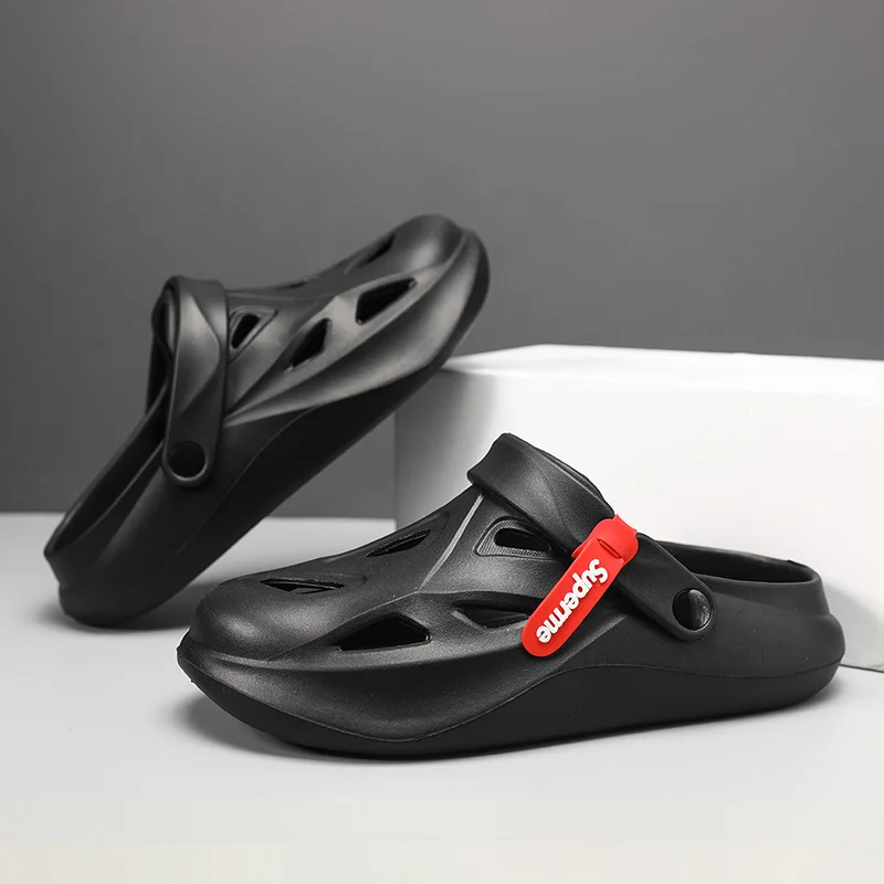Men's shoes, sandals, perforated shoes, indoor and outdoor walking on the beach, men's solid color EVA - casual toe caps, thick
Men's shoes, sandals, perforated shoes, indoor and outdoor walking on the beach, men's solid color EVA - casual toe caps, thick