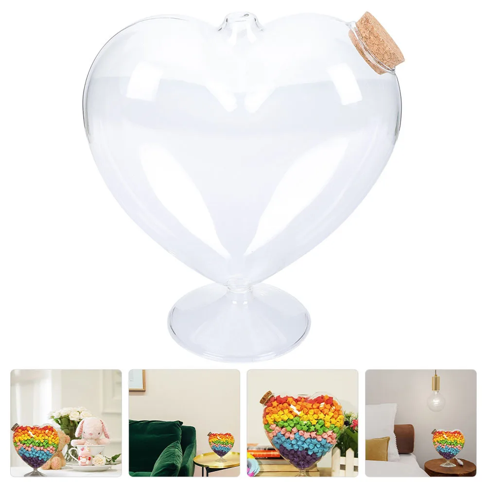 Heart Glass Candy Jar with Cork Stopper Transparent Snack Storage Jar Dried Fruit Canister Household Jewelry Storage Box
Heart Glass Candy Jar with Cork Stopper Transparent Snack Storage Jar Dried Fruit Canister Household Jewelry Storage Box