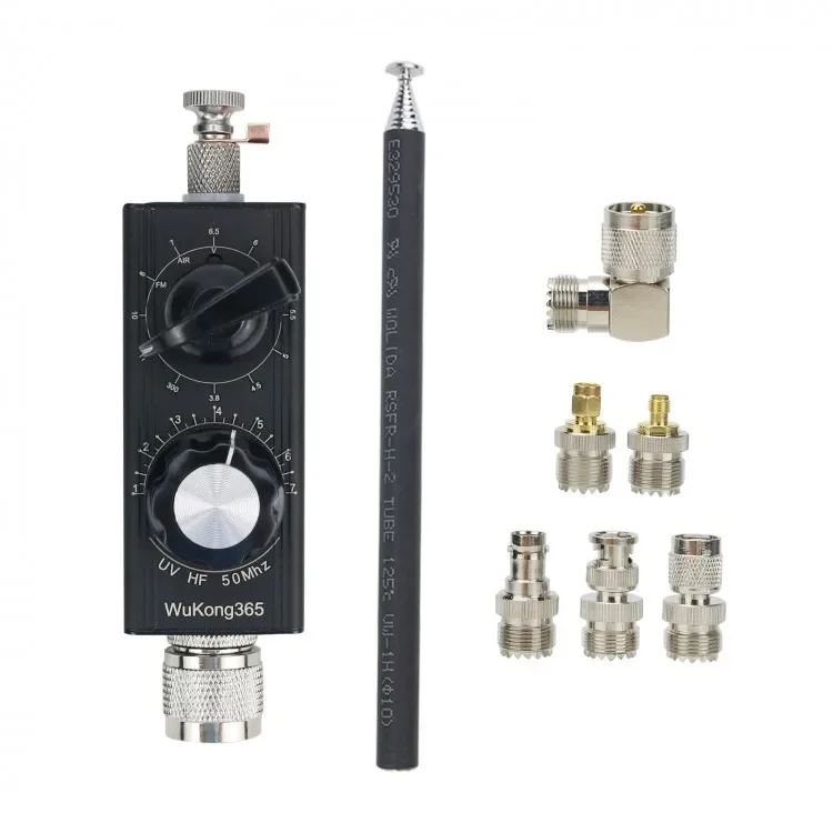 2026 HamGeek Mini-ANT 20W QRP All Band HF Antenna 5MHz-55MHz Tuned Antenna Shortwave Antenna W/ Adapters
2026 HamGeek Mini-ANT 20W QRP All Band HF Antenna 5MHz-55MHz Tuned Antenna Shortwave Antenna W/ Adapters