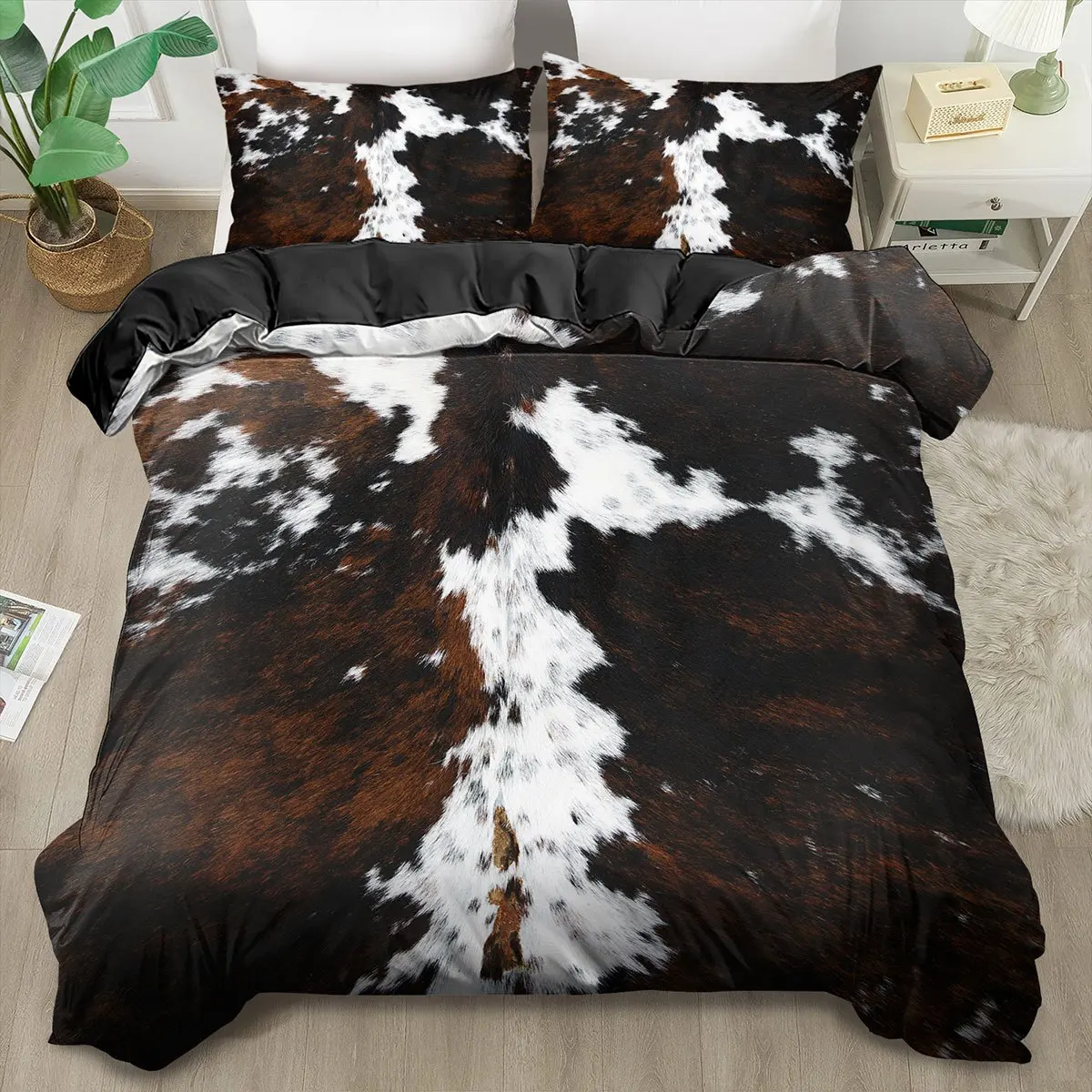 Cowhide Pattern Print Duvet Cover Set King Queen Size Quilt Cover Bedroom Guest Room Decor Machine Washable Bedding
Cowhide Pattern Print Duvet Cover Set King Queen Size Quilt Cover Bedroom Guest Room Decor Machine Washable Bedding