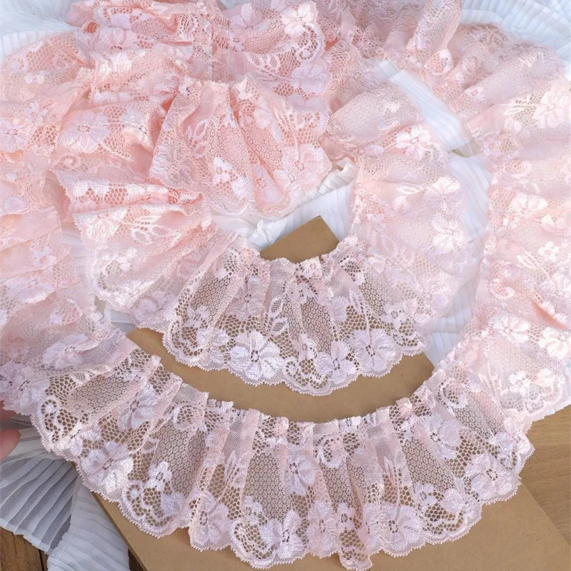 20Yards Pleated Flower Embroidery Lace Trim for Wedding Dress Trouser Leg Wrist Sewing Clothing Accessories
20Yards Pleated Flower Embroidery Lace Trim for Wedding Dress Trouser Leg Wrist Sewing Clothing Accessories
