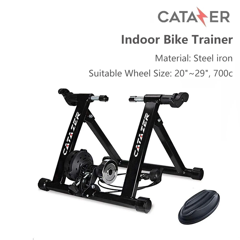 CATAZER Indoor Bike Trainer Exercise Stand Foldable Steel Iron Bike Fitness Stand for Road MTB Training 26-29 Inch Installation
CATAZER Indoor Bike Trainer Exercise Stand Foldable Steel Iron Bike Fitness Stand for Road MTB Training 26-29 Inch Installation