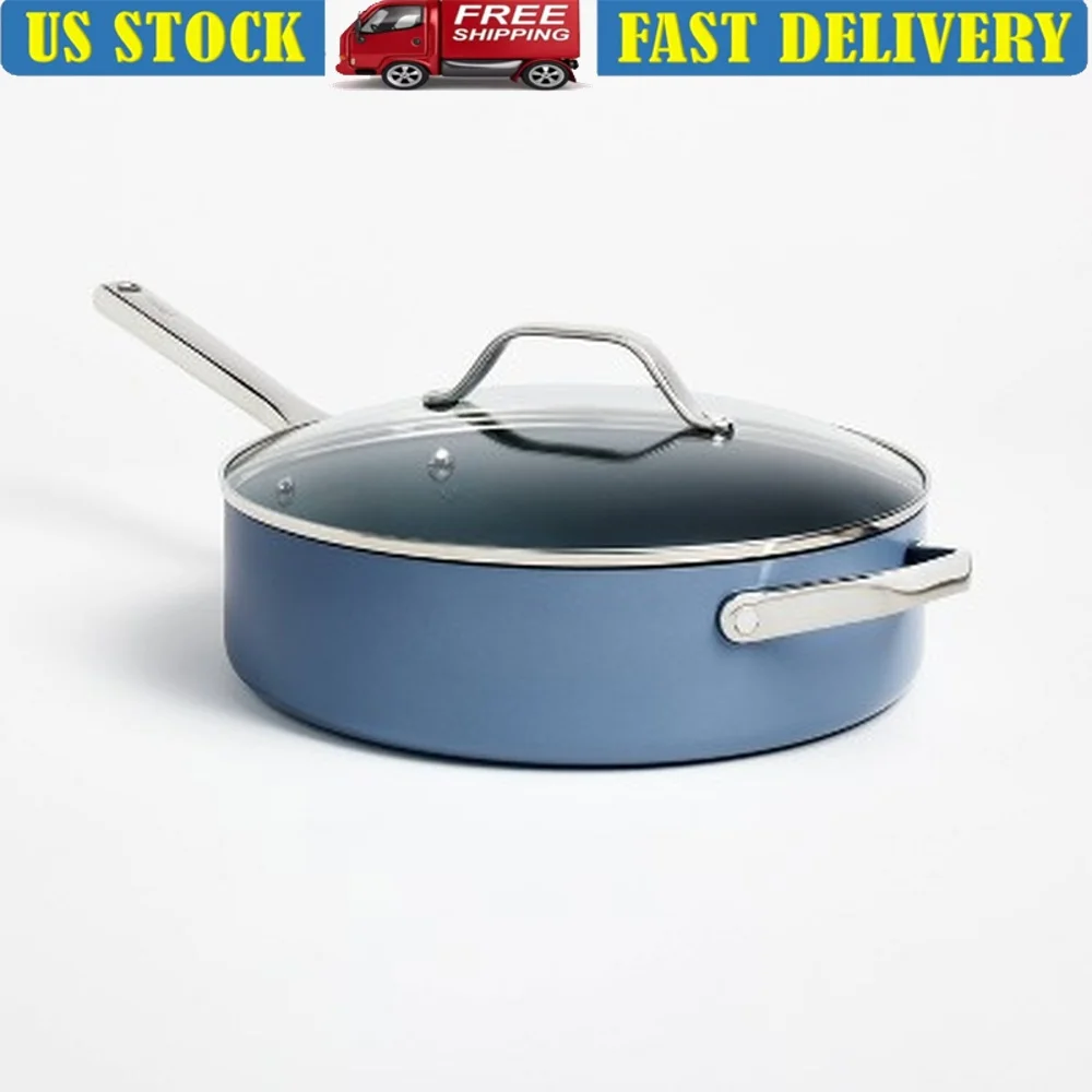 5qt Nonstick Ceramic Coated Aluminum Saute Pan Dishwasher Safe Induction Compatible Oven Safe Easy Clean Cooking Essential
5qt Nonstick Ceramic Coated Aluminum Saute Pan Dishwasher Safe Induction Compatible Oven Safe Easy Clean Cooking Essential
