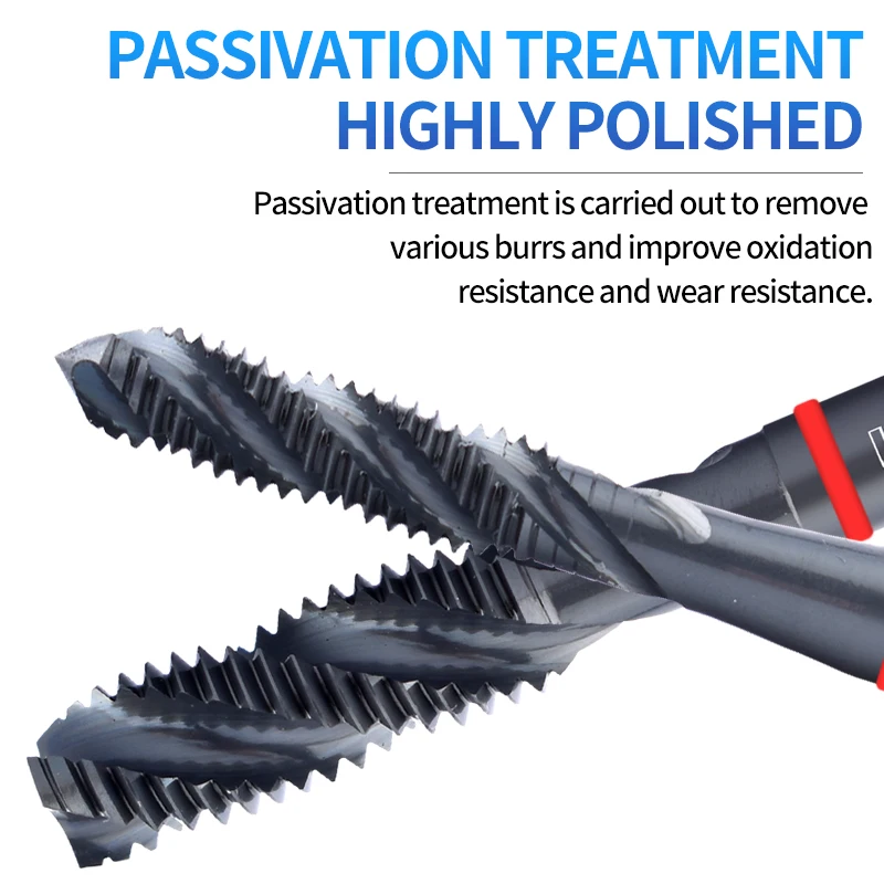 UT TAP HSS-CO JIS Стандартный красный кольцевой метчик с обратным покрытием, спиральный рифленый метчик M2 M2.5 M3 M4 M5 M6 M8 M10 M12 Машинные метчики с резьбой
UT TAP HSS-CO JIS Стандартный красный кольцевой метчик с обратным покрытием, спиральный рифленый метчик M2 M2.5 M3 M4 M5 M6 M8 M10 M12 Машинные метчики с резьбой