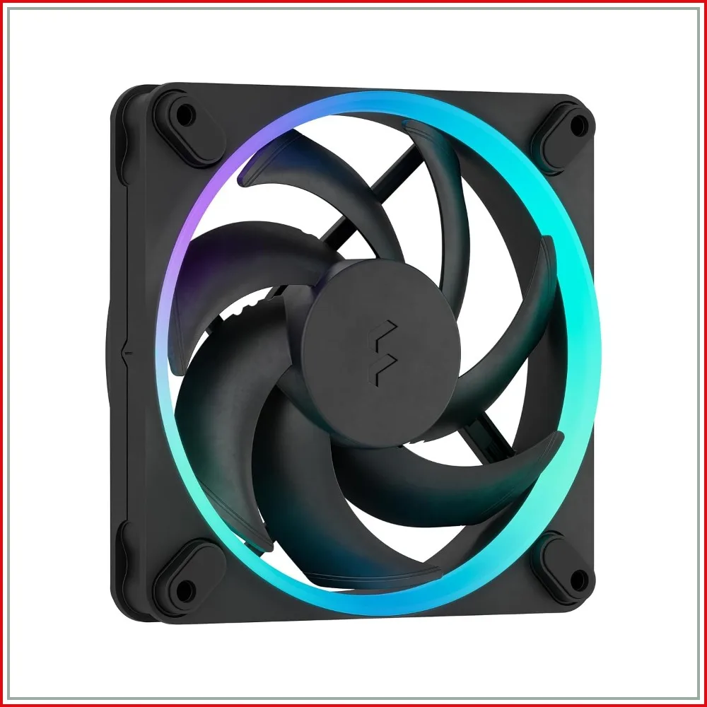 120mm Silent PC Case Fan, ARGB Gen 2, 16 LEDs, LCP Blades, FDB Bearing, High Airflow, Black
120mm Silent PC Case Fan, ARGB Gen 2, 16 LEDs, LCP Blades, FDB Bearing, High Airflow, Black