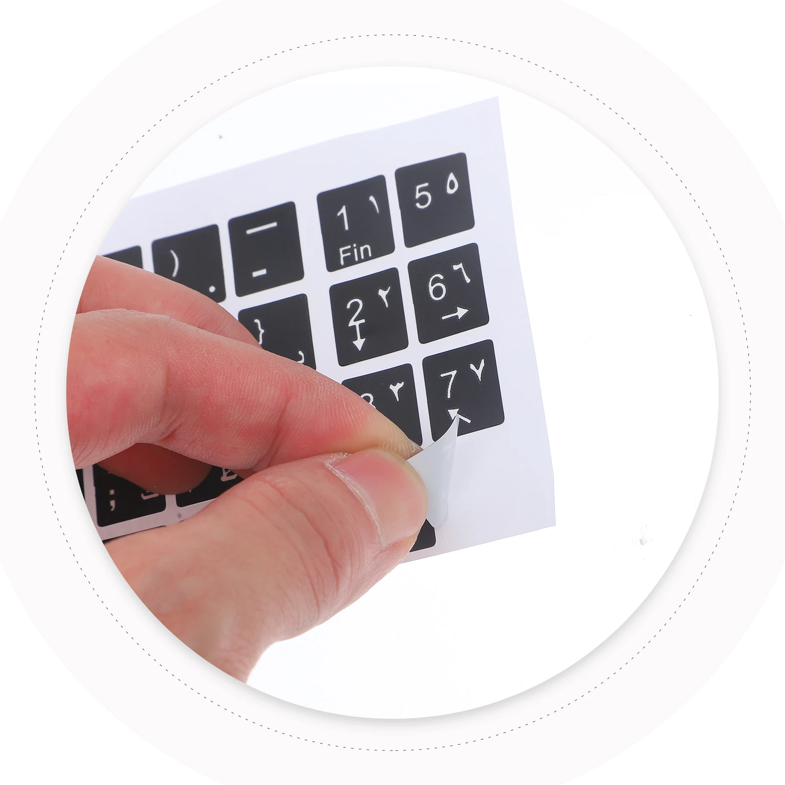10 Sheets Keyboard Stickers PVC Replacement Arabic Letters Computer Desktop Laptop Durable Clear Black White Enhances Typing 
10 Sheets Keyboard Stickers PVC Replacement Arabic Letters Computer Desktop Laptop Durable Clear Black White Enhances Typing