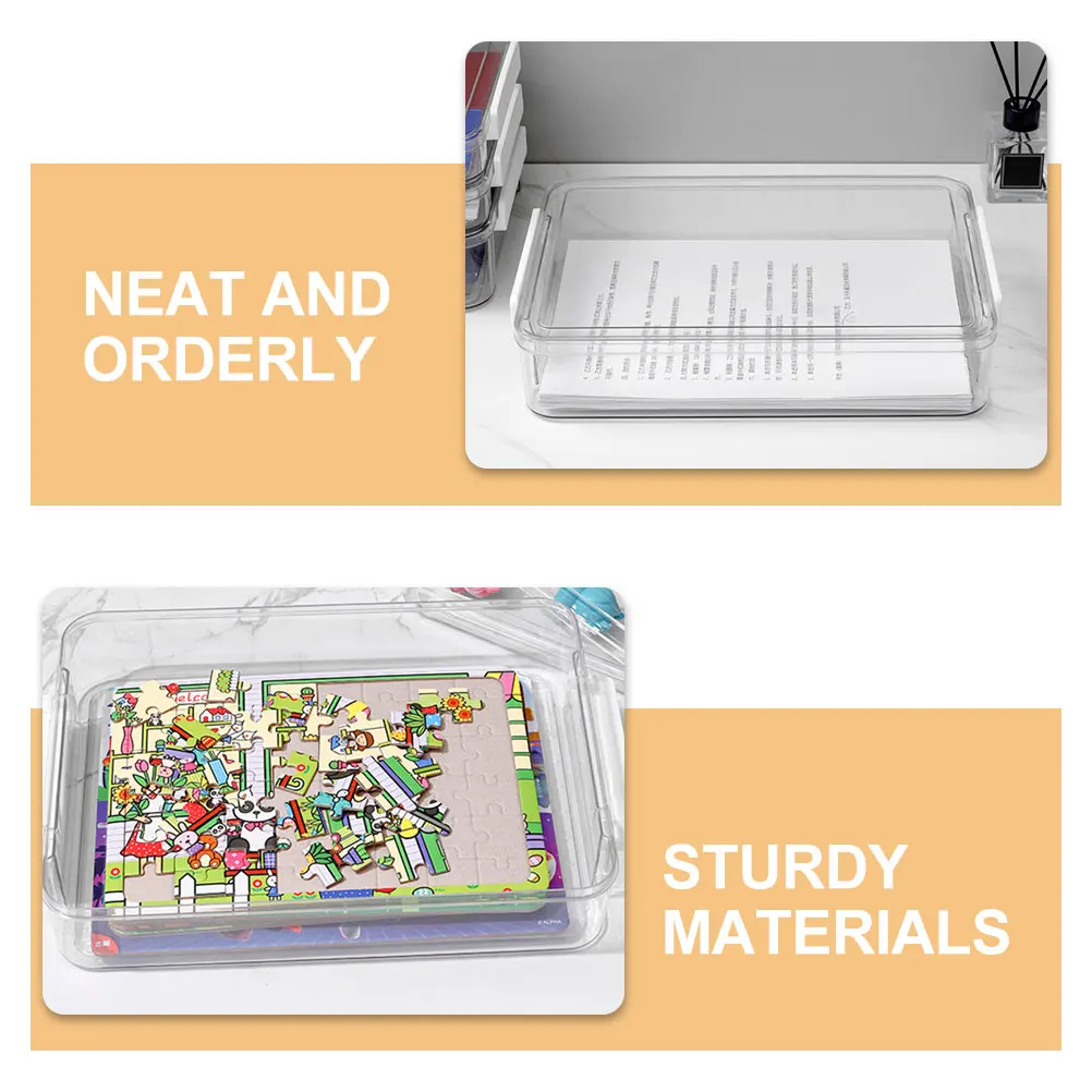 2pcs File Organizer Box A4 Documents Storage Case Desktop Certificate Holder Plastic Box For Cards Photos Postcards Hardware
2pcs File Organizer Box A4 Documents Storage Case Desktop Certificate Holder Plastic Box For Cards Photos Postcards Hardware