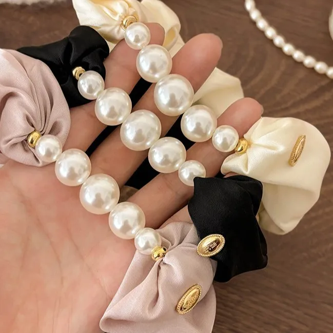 New 2026 Pearl Hair Tie Elegant Elastic Scrunchie for Women Low Ponytail Bun Holder Premium Daily Wear Fashion Hair Accessory
New 2026 Pearl Hair Tie Elegant Elastic Scrunchie for Women Low Ponytail Bun Holder Premium Daily Wear Fashion Hair Accessory