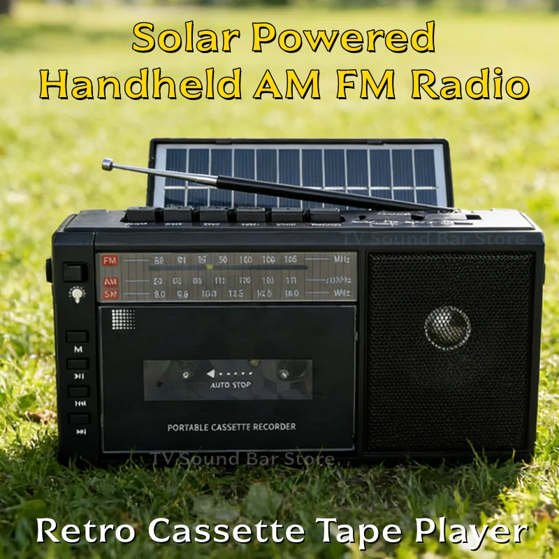 Ретро-кассетный плеер с поддержкой SD-карт, портативный магнитофон на солнечной энергии, портативное AM/FM-радио с функцией записи для парка, дома, офиса
Ретро-кассетный плеер с поддержкой SD-карт, портативный магнитофон на солнечной энергии, портативное AM/FM-радио с функцией записи для парка, дома, офиса
