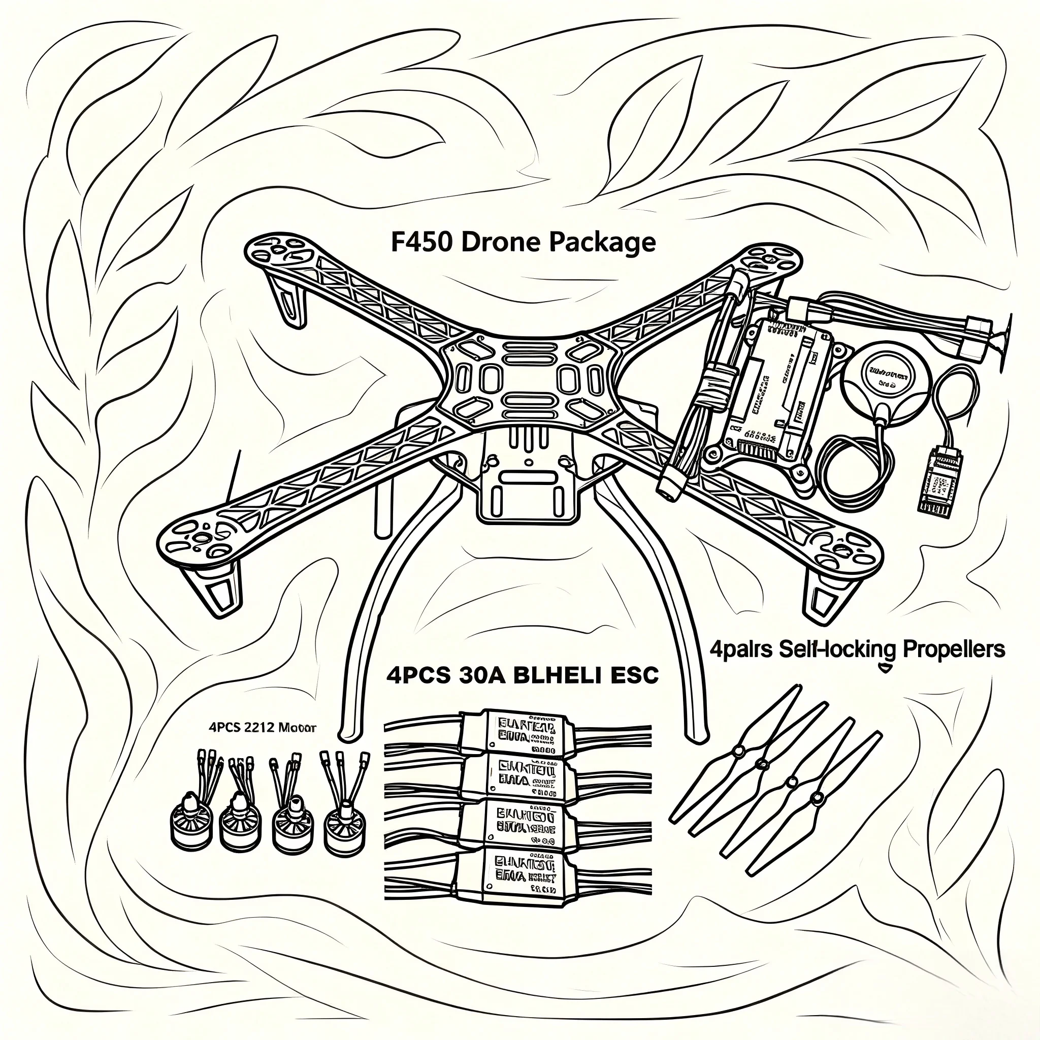 F450 Drone Kit With 450 Frame For APM PIXHAWK 4 Axis RC Multicopter Quadcopter Heli Multi-Rotor With Landing Gear
F450 Drone Kit With 450 Frame For APM PIXHAWK 4 Axis RC Multicopter Quadcopter Heli Multi-Rotor With Landing Gear