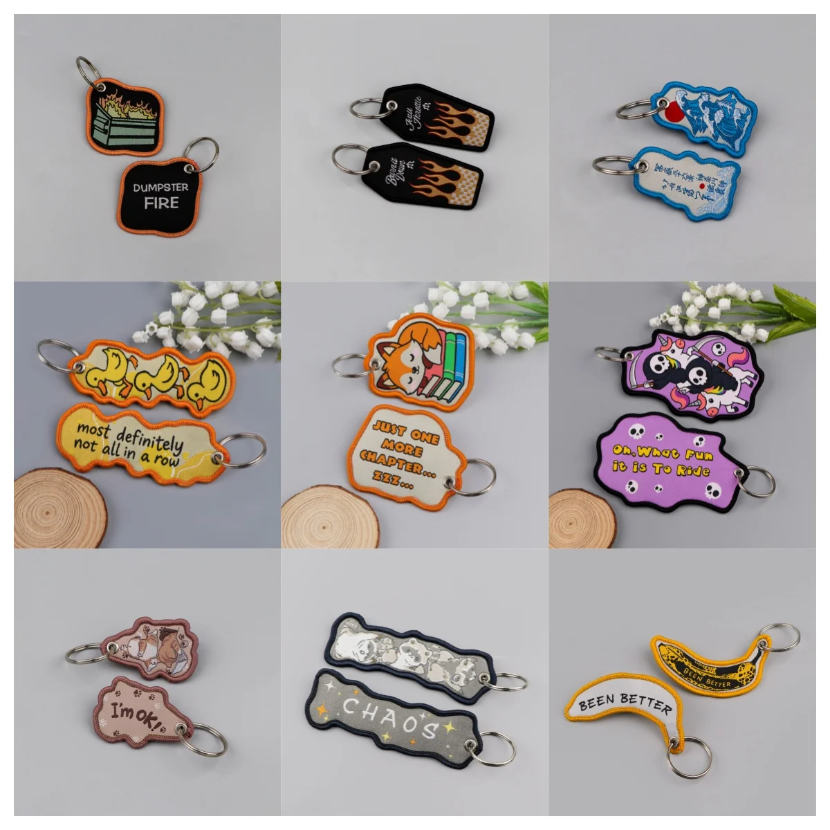 1pcs Cute Animal Embroidered Keys Tag Sea Wave Keychains For Motorcycles Cars Backpack Fashion Jewelry Key Ring Accessories
1pcs Cute Animal Embroidered Keys Tag Sea Wave Keychains For Motorcycles Cars Backpack Fashion Jewelry Key Ring Accessories