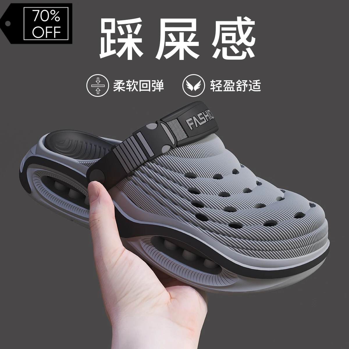 Men's driving breathable non-slip hole shoes summer new deodorant non-slip outer wear wear wear-resistant elastic laces slippers
Men's driving breathable non-slip hole shoes summer new deodorant non-slip outer wear wear wear-resistant elastic laces slippers