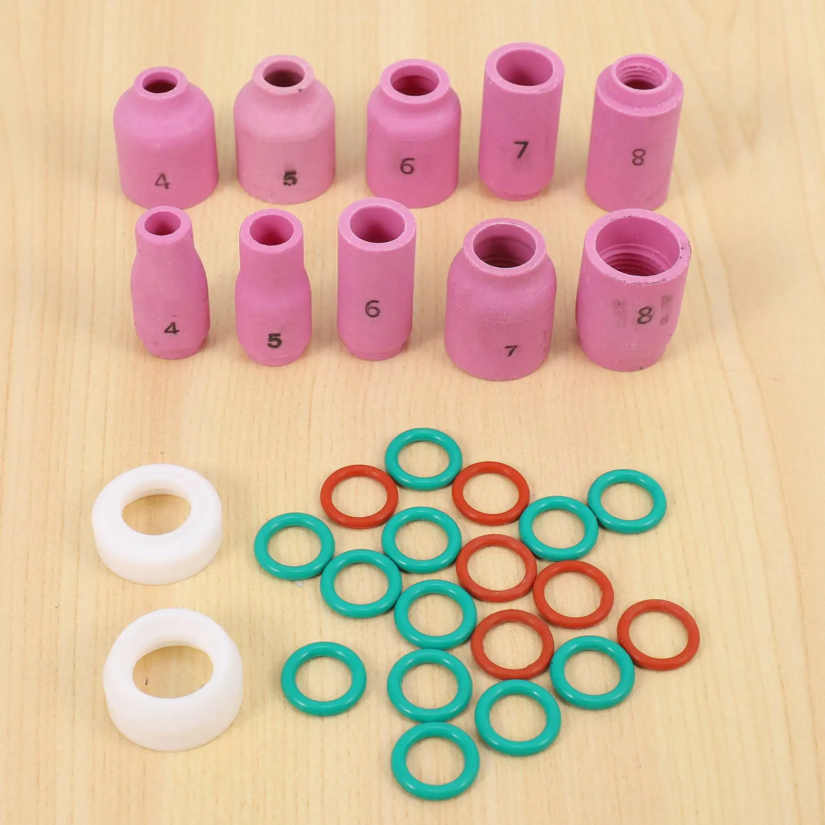 A02M-55PCS TIG Welding Torch Accessories Kit Alumina Nozzle Stubby Gas Lens 10 Cup Kit For TIG WP-17/18/26
A02M-55PCS TIG Welding Torch Accessories Kit Alumina Nozzle Stubby Gas Lens 10 Cup Kit For TIG WP-17/18/26