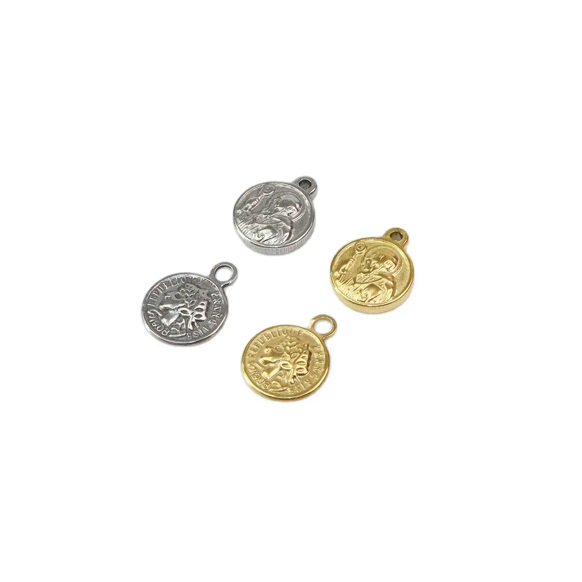 5pcs 8mm Wholesale Casting Stainless Steel Coin Charms Pendant DIY Necklace Earrings Bracelets Unfading Colorless
5pcs 8mm Wholesale Casting Stainless Steel Coin Charms Pendant DIY Necklace Earrings Bracelets Unfading Colorless