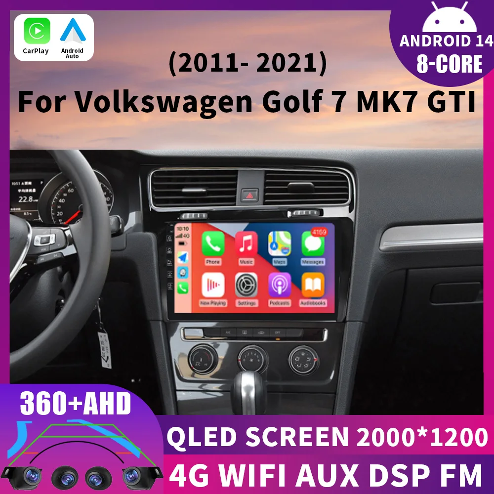 For Volkswagen VW Golf 7 MK7 GTI 2011-2021 Wireless Carplay Android 14 Auto Multimedia Stereo Video Player Radio Automotive
For Volkswagen VW Golf 7 MK7 GTI 2011-2021 Wireless Carplay Android 14 Auto Multimedia Stereo Video Player Radio Automotive