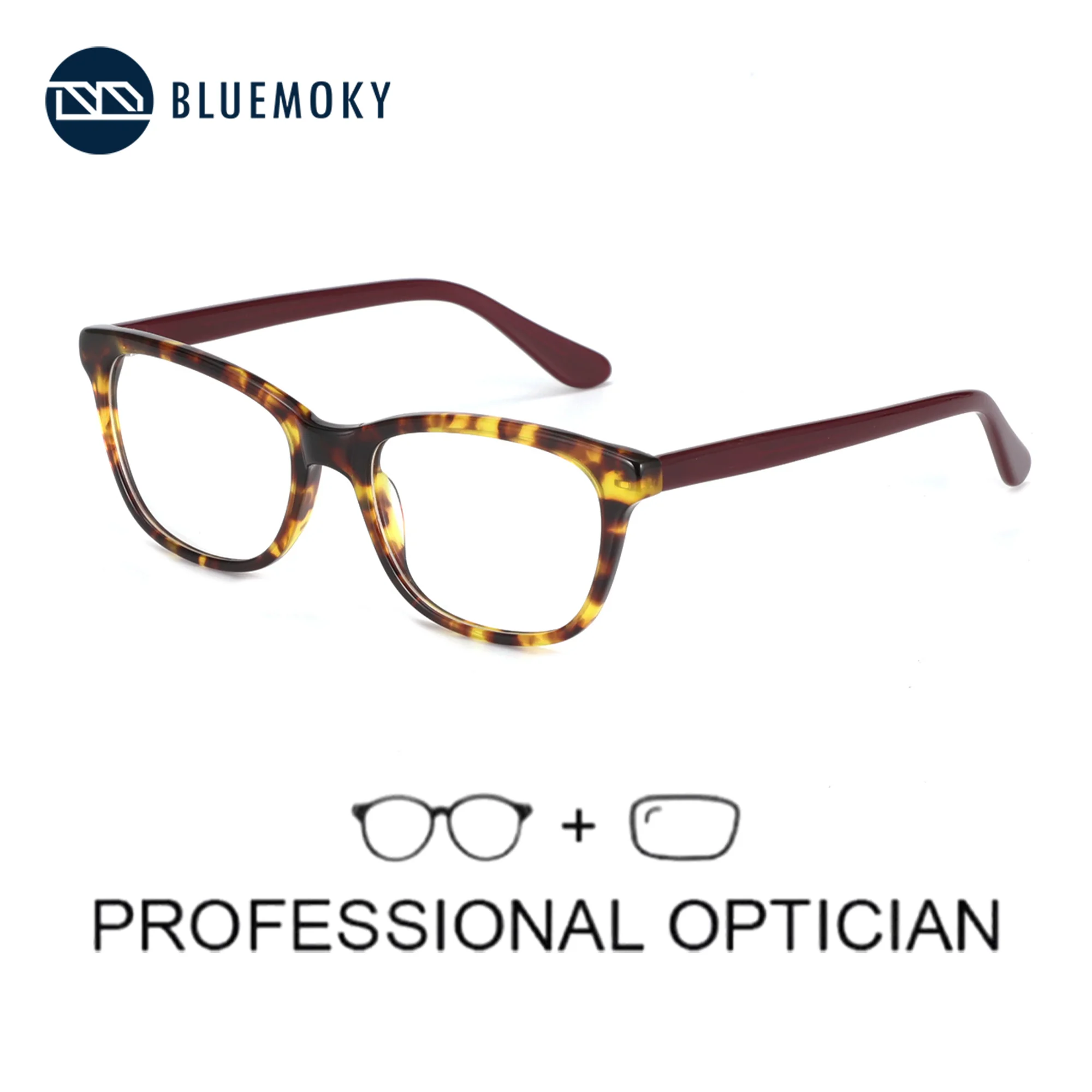 BLUEMOKY Acetate Children Prescription Glasses Square Anti Blue Light Myopia Eyeglasses For Kids Progressive Optical Eyewear
BLUEMOKY Acetate Children Prescription Glasses Square Anti Blue Light Myopia Eyeglasses For Kids Progressive Optical Eyewear