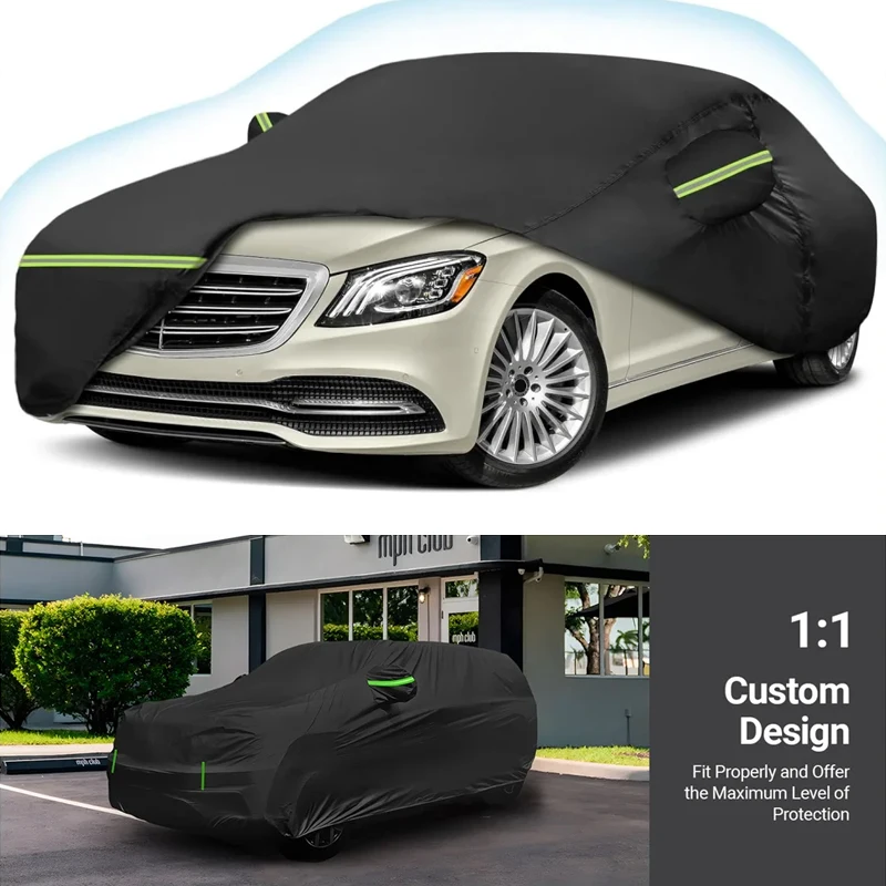 Водонепроницаемые полностью автомобильные чехлы на заказ для Mercedes Benz S-Class 2006-2025, всепогодные уличные чехлы на молнии, ветрозащитные, сверхмощные
Водонепроницаемые полностью автомобильные чехлы на заказ для Mercedes Benz S-Class 2006-2025, всепогодные уличные чехлы на молнии, ветрозащитные, сверхмощные