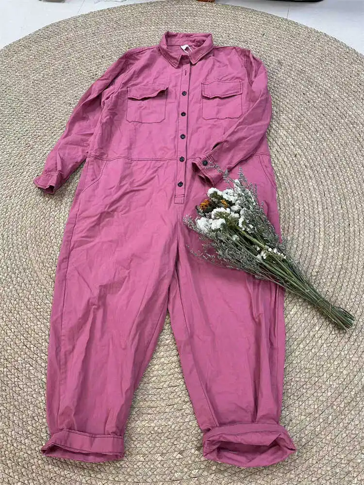 Весенне-летний однотонный хлопковый рабочий костюм-комбинезон для женщин, персонализированные длинные брюки из хлопковой ткани для повседневной носки
Весенне-летний однотонный хлопковый рабочий костюм-комбинезон для женщин, персонализированные длинные брюки из хлопковой ткани для повседневной носки