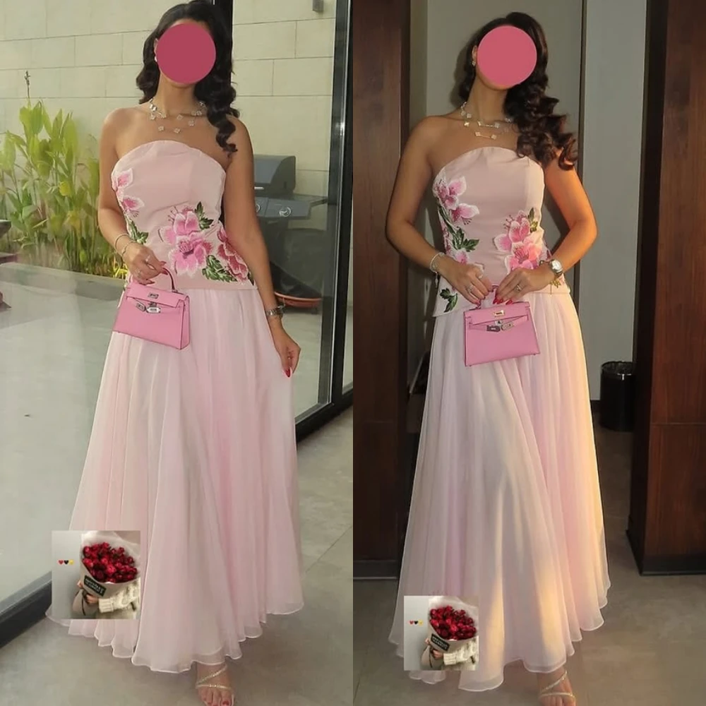 Customized Exquisite Embroidery Strapless Chiffon Evening Dress A-Line Party Dresses Sexy Boat Neck Ankle Length Prom Gowns
Customized Exquisite Embroidery Strapless Chiffon Evening Dress A-Line Party Dresses Sexy Boat Neck Ankle Length Prom Gowns
