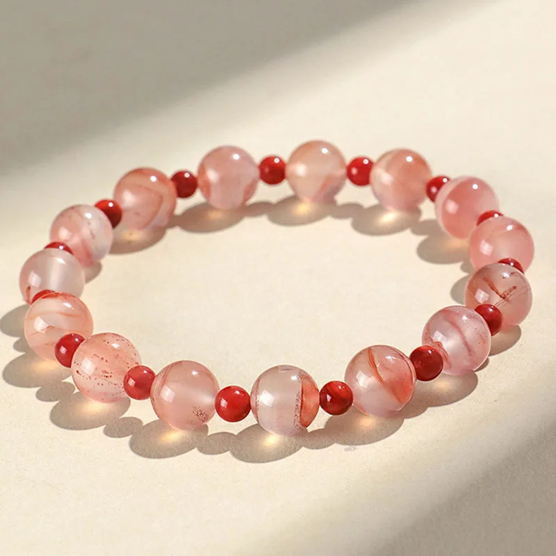 New Chinese Style Ice Float Southern Red Beaded Bracelet Hetian Jade Blue Water Jade Bracelet for Women Gifts
New Chinese Style Ice Float Southern Red Beaded Bracelet Hetian Jade Blue Water Jade Bracelet for Women Gifts
