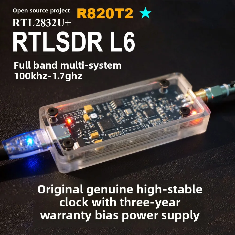 RTL-SDR L6 Полнодиапазонный программный радиоприемник Многофункциональное радио RTLSDR
RTL-SDR L6 Полнодиапазонный программный радиоприемник Многофункциональное радио RTLSDR