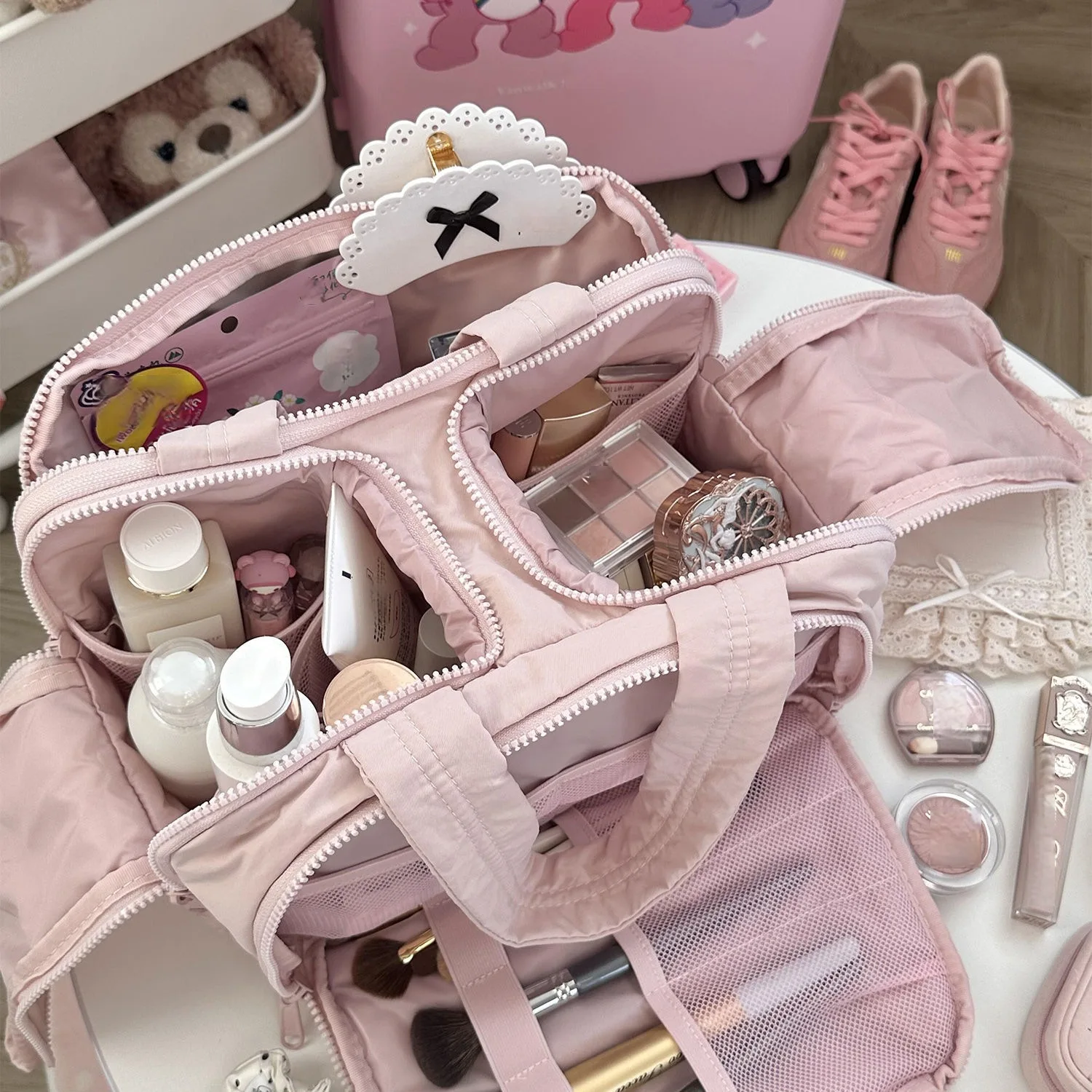 Large Capacity Cosmetic Bag Female Travel Wash Handbag Bathroom Partition Shower Makeup Pouch Unisex Toiletries Organizer
Large Capacity Cosmetic Bag Female Travel Wash Handbag Bathroom Partition Shower Makeup Pouch Unisex Toiletries Organizer