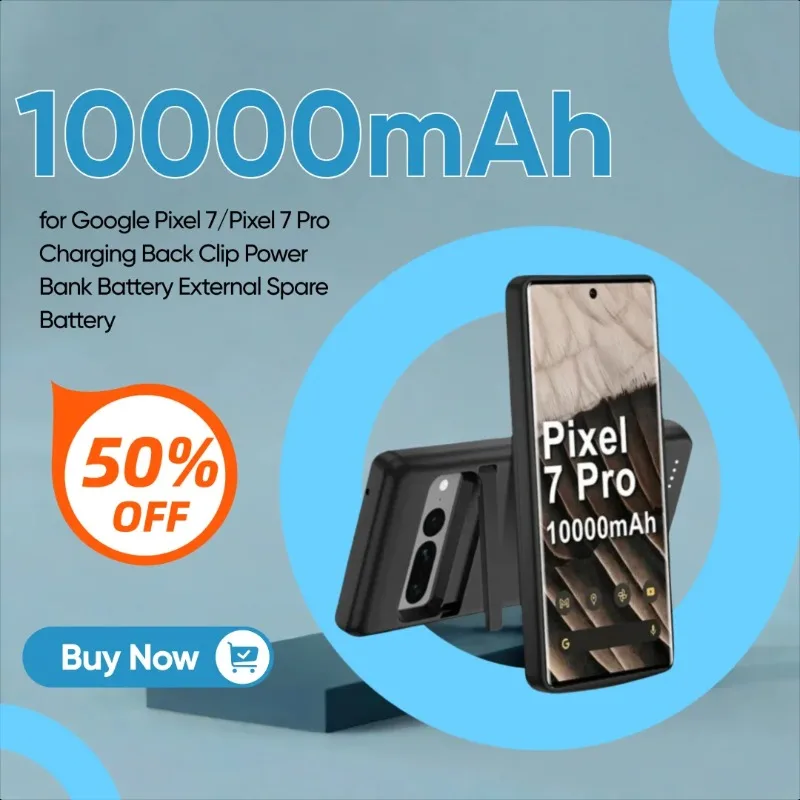 New Battery Charger Case 10000mAh for Google Pixel 7/Pixel 7 Pro Charging Back Clip Power Bank Battery External Spare Battery
New Battery Charger Case 10000mAh for Google Pixel 7/Pixel 7 Pro Charging Back Clip Power Bank Battery External Spare Battery