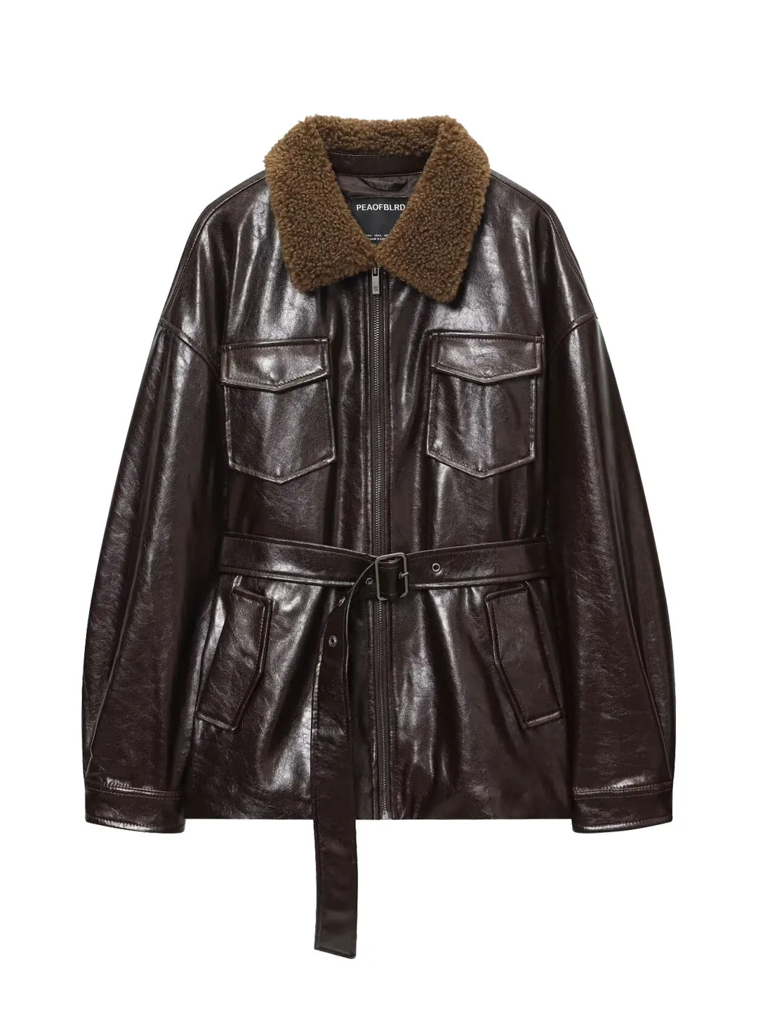 Early Spring New Retro Fur Collar Women's Short Jacket Fashionable Baseball Style Coat with Waist Cinch Zipper Closure
Early Spring New Retro Fur Collar Women's Short Jacket Fashionable Baseball Style Coat with Waist Cinch Zipper Closure