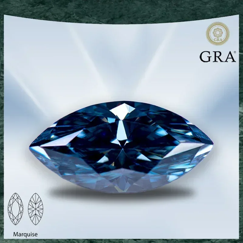 Moissanite Stone Marquise Cut Gray Color VVS1 with GRA Certificate for Gemstone Charms Advanced Jewelry Making Materials
Moissanite Stone Marquise Cut Gray Color VVS1 with GRA Certificate for Gemstone Charms Advanced Jewelry Making Materials
