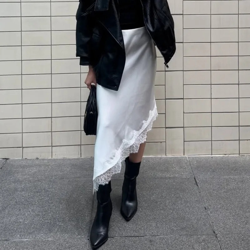 Talenza White Lace Skirts Women Fashion Irregular Lace Patchwork Slim Skirts High Waist Streetwear Party Looks Female Maxi Skirt
Talenza White Lace Skirts Women Fashion Irregular Lace Patchwork Slim Skirts High Waist Streetwear Party Looks Female Maxi Skirt