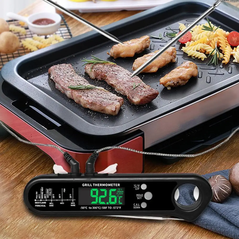 Food Digital Thermometer Wireless Waterproof Food Thermometer Probe with High Precision Foldable Design Bottle Opener Function
Food Digital Thermometer Wireless Waterproof Food Thermometer Probe with High Precision Foldable Design Bottle Opener Function