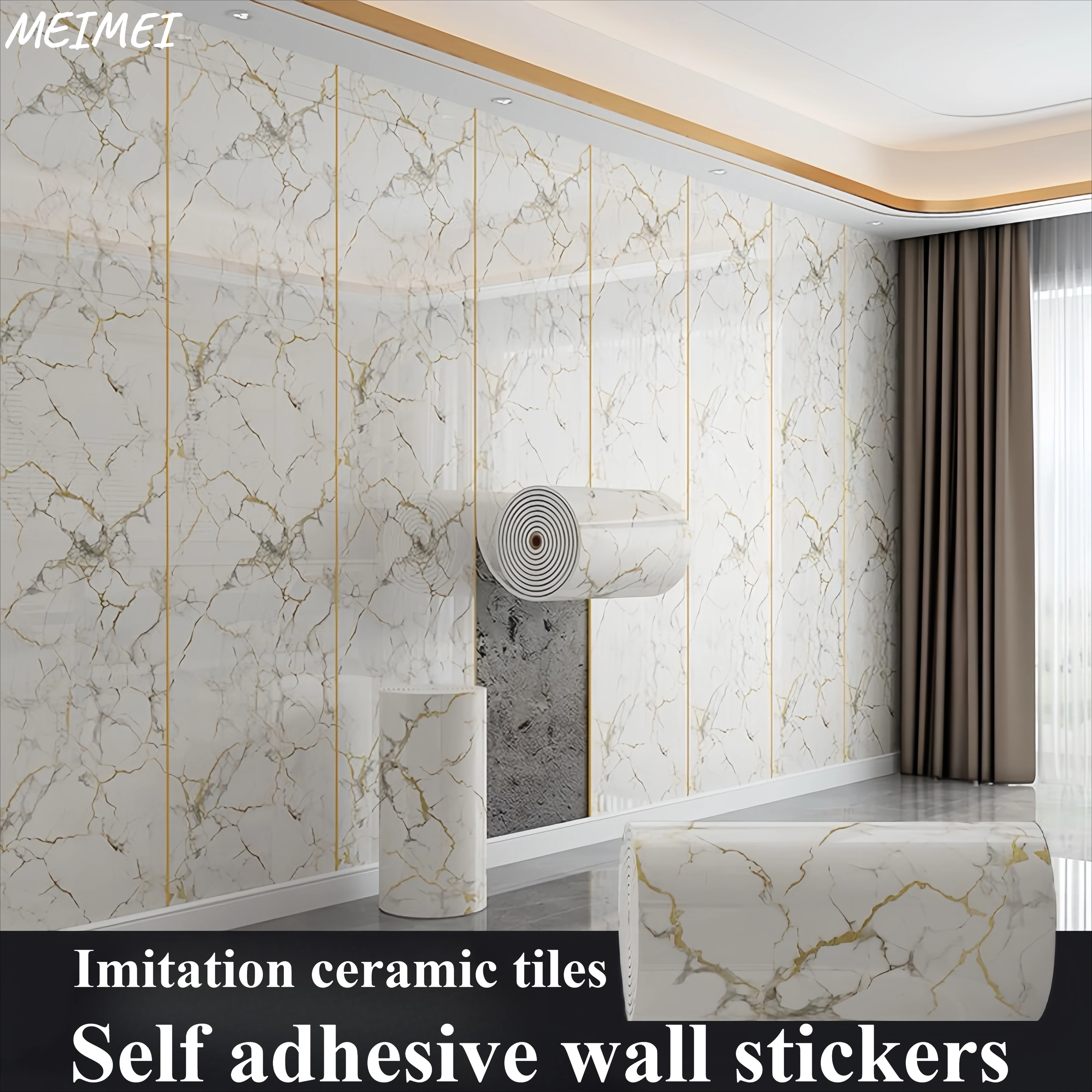 Imitation Marble Wallpaper Bedroom Wall Self Adhesive Antique Ceramic Tile Wall Sticker Thick Home Decoration Wallpaper
Imitation Marble Wallpaper Bedroom Wall Self Adhesive Antique Ceramic Tile Wall Sticker Thick Home Decoration Wallpaper