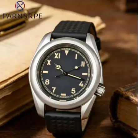 PARNSRPE 40mm NH35 Automatic Mechanical Watch Men's Waterproof Clock Military Wristwatch Sandblasted watch case
PARNSRPE 40mm NH35 Automatic Mechanical Watch Men's Waterproof Clock Military Wristwatch Sandblasted watch case