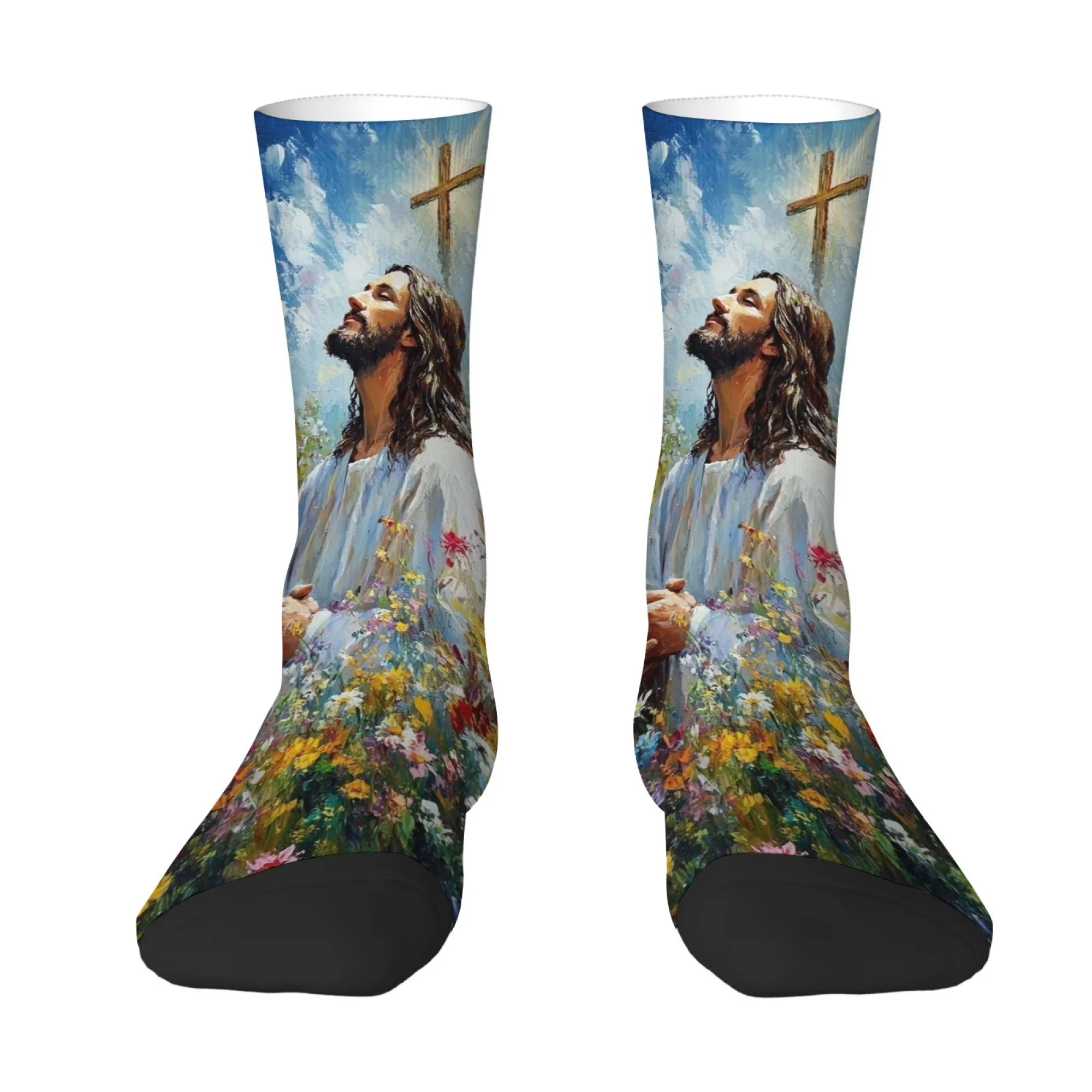 Jesus Prayer Illustration Socks Religious Art Style Men's Socks Funny Novelty Gifts Soft Comfortable Breathable Sports Socks
Jesus Prayer Illustration Socks Religious Art Style Men's Socks Funny Novelty Gifts Soft Comfortable Breathable Sports Socks
