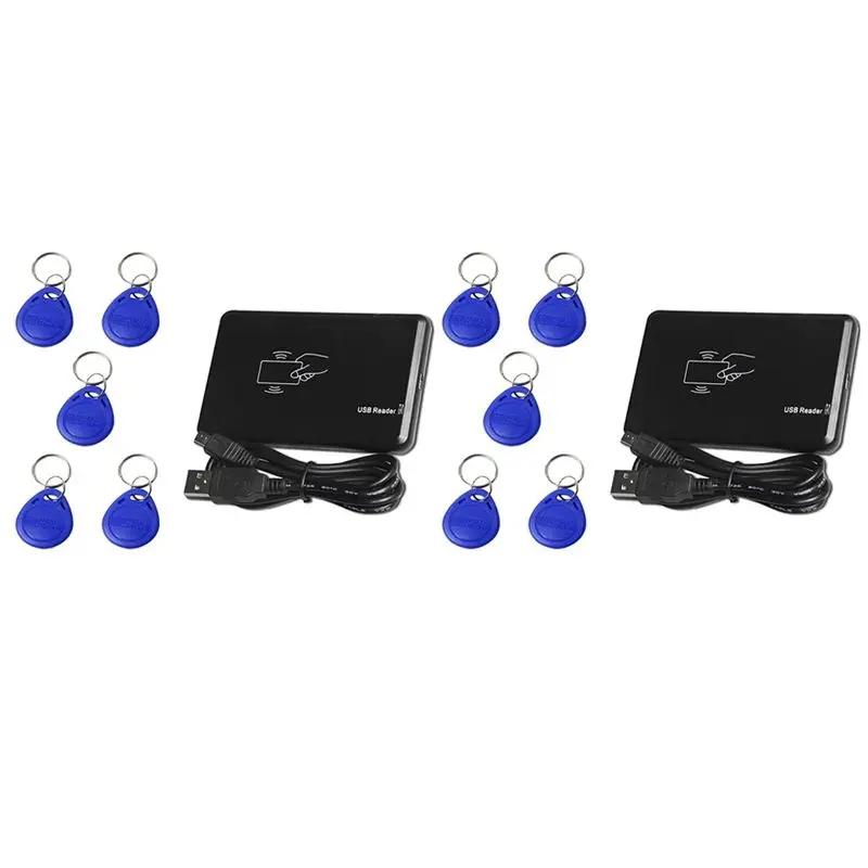 2X USB RFID Reader ID Card Reader Contactless Card Reader For EM4100
2X USB RFID Reader ID Card Reader Contactless Card Reader For EM4100