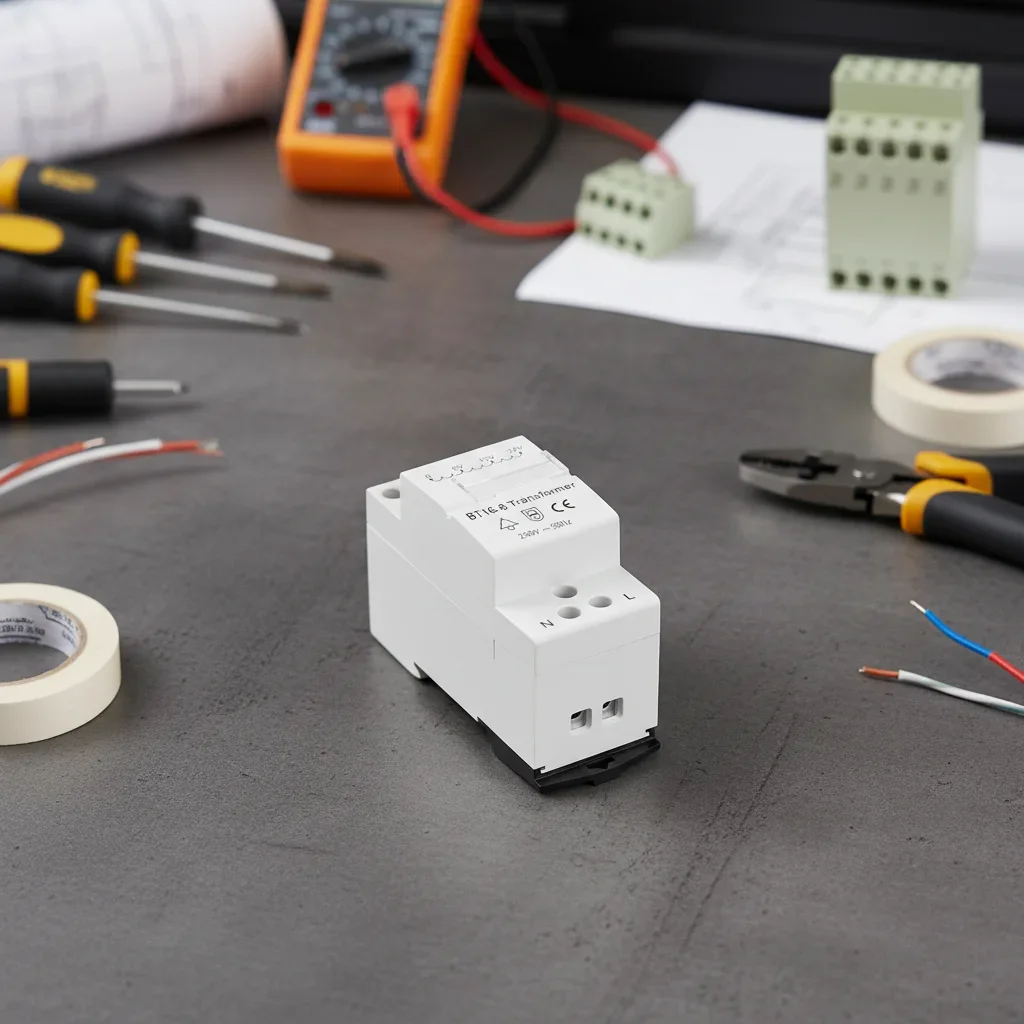 230V AC Doorbell Power Transformer, 4VA/8VA Selectable, 35mm Rail Compatible Safe Continuous Duty For Wired Door Chimes 2025 New
230V AC Doorbell Power Transformer, 4VA/8VA Selectable, 35mm Rail Compatible Safe Continuous Duty For Wired Door Chimes 2025 New