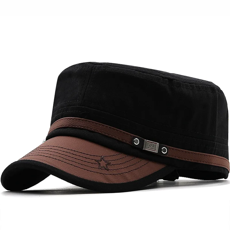 2026 Casual Cadet Hat Man Flat Top Caps Fashion Cotton Visor Hats Summer Autumn Vintage Army Hats Dad Hat Unisex Baseball Caps
2026 Casual Cadet Hat Man Flat Top Caps Fashion Cotton Visor Hats Summer Autumn Vintage Army Hats Dad Hat Unisex Baseball Caps