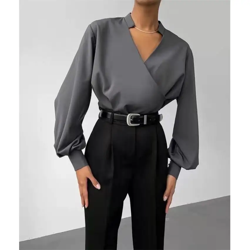 Long Sve irt Top Casual Sle Pure Color Polyester Fiber Women's Spring Faion Long Sved irt
Long Sve irt Top Casual Sle Pure Color Polyester Fiber Women's Spring Faion Long Sved irt