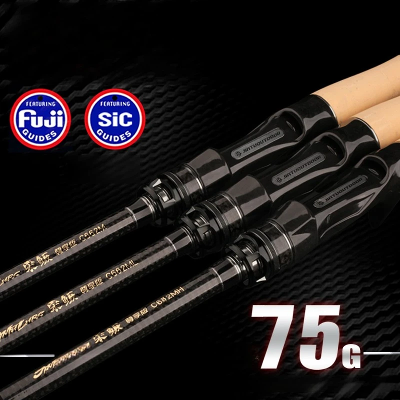 JINTU High Carbon Ultra Light Casting Спиннинговая удочка FUJI SIC Guide 1,98 м2,04 м L/ML/M/ML Power Fast Action 2 секции
JINTU High Carbon Ultra Light Casting Спиннинговая удочка FUJI SIC Guide 1,98 м2,04 м L/ML/M/ML Power Fast Action 2 секции