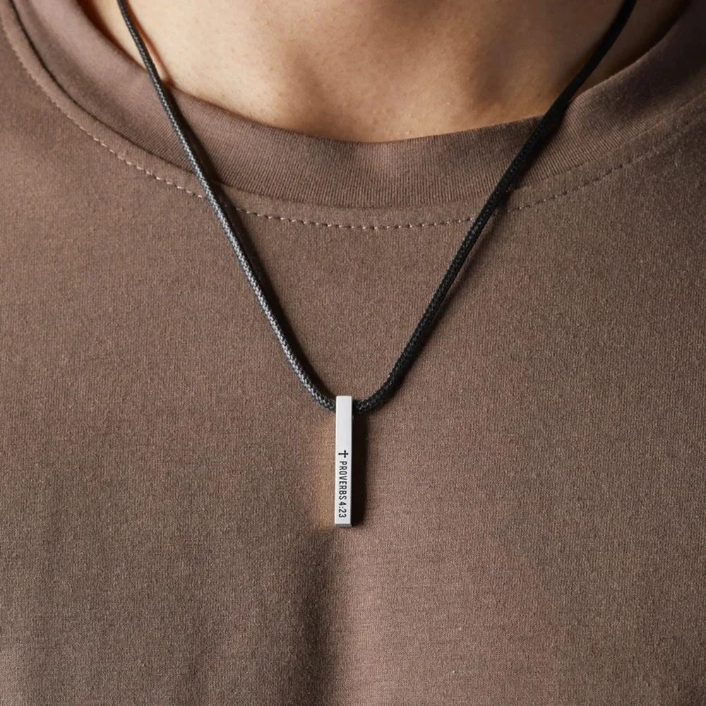 Multi-faceted Customization Square Pendant Name Necklace Stainless Steel Pendant Rope Chain Personalized Jewelry for Women Men
Multi-faceted Customization Square Pendant Name Necklace Stainless Steel Pendant Rope Chain Personalized Jewelry for Women Men