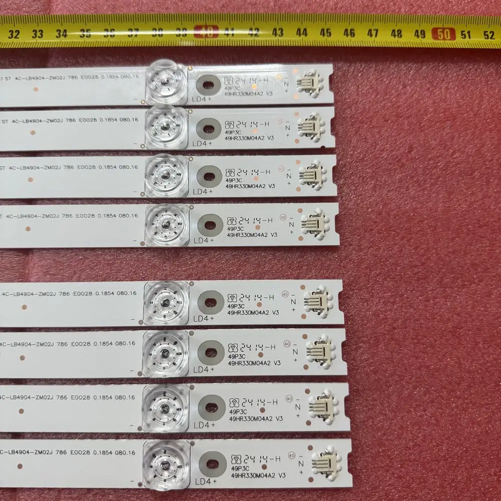 8 шт./компл. светодиодные ленты для 4LED Panasonic 49UD6596 TCL 49P3 L49P3CFS 49P3C D49A620U B49A81S-UD L49P1-UD L49P2-UD 49HR330M04A2 V3
8 шт./компл. светодиодные ленты для 4LED Panasonic 49UD6596 TCL 49P3 L49P3CFS 49P3C D49A620U B49A81S-UD L49P1-UD L49P2-UD 49HR330M04A2 V3