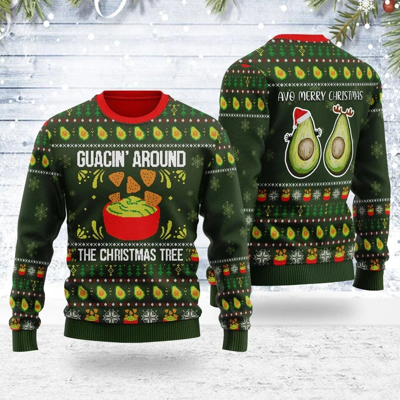Men's Ugly Christmas Sweaters 2025 Funny Christmas Vibes Avocado 3D Printed Graphic Long Sleeve Sweatshirts Series Xmas Sweaters
Men's Ugly Christmas Sweaters 2025 Funny Christmas Vibes Avocado 3D Printed Graphic Long Sleeve Sweatshirts Series Xmas Sweaters