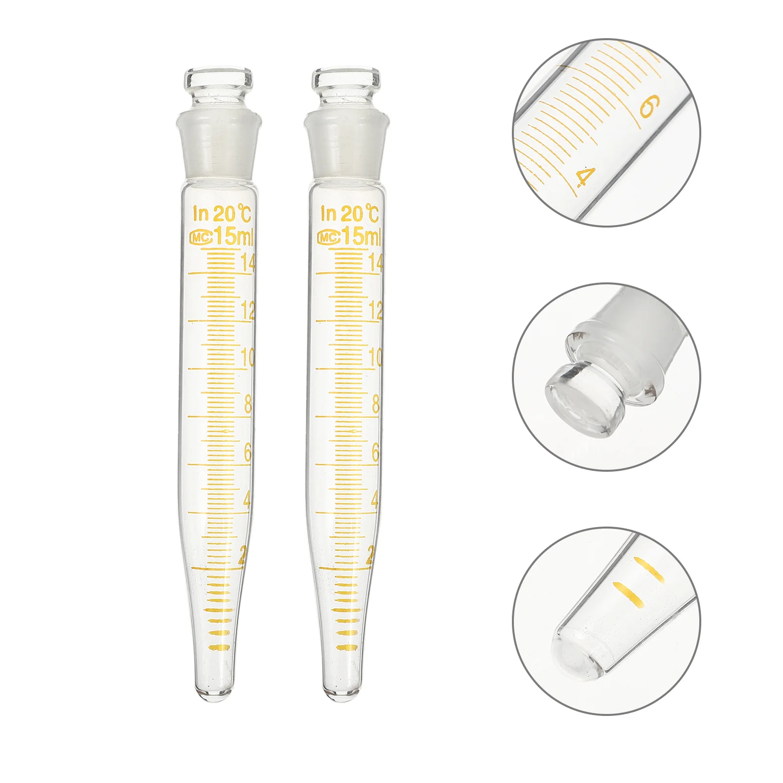 2Pcs 15ml Scientific Tubes Glass Test Tubes Smooth Surface Leak-Resistant Cap Laboratory Experiment Measurement Scale
2Pcs 15ml Scientific Tubes Glass Test Tubes Smooth Surface Leak-Resistant Cap Laboratory Experiment Measurement Scale