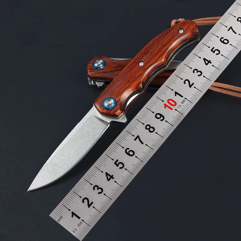 Free Wolf FW50 M390 Blade Wood Handle Flipper Ball Bearing Pocket Utility Outdoor Camping Survival Hunting Kitchen Folding Knife
Free Wolf FW50 M390 Blade Wood Handle Flipper Ball Bearing Pocket Utility Outdoor Camping Survival Hunting Kitchen Folding Knife