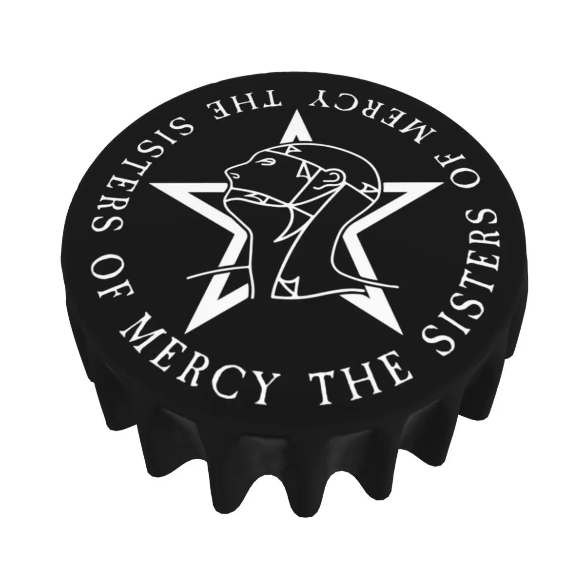 Водонепроницаемая круглая скатерть с круглым текстом и логотипом Goth The Sisters Of Mercy, маслостойкая скатерть для кухонных мероприятий, чехол для обеденного стола
Водонепроницаемая круглая скатерть с круглым текстом и логотипом Goth The Sisters Of Mercy, маслостойкая скатерть для кухонных мероприятий, чехол для обеденного стола