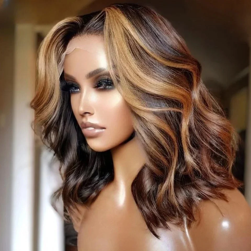 14inch Highlight Blond 100% Human Hair Body Wave Hair Wig 150 Density 5x5 Lace Front with Baby Hair Pre-Plucked Soft Hair Wig
14inch Highlight Blond 100% Human Hair Body Wave Hair Wig 150 Density 5x5 Lace Front with Baby Hair Pre-Plucked Soft Hair Wig