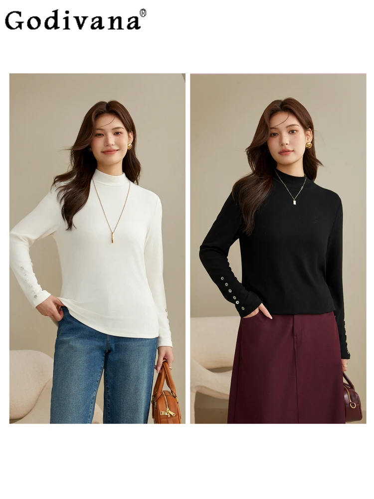 Large Size XL-6XL New Women long sleeve top Soft and Skin-friendly Half High Collar Slim Temperament Pullover Knitted Sweater
Large Size XL-6XL New Women long sleeve top Soft and Skin-friendly Half High Collar Slim Temperament Pullover Knitted Sweater