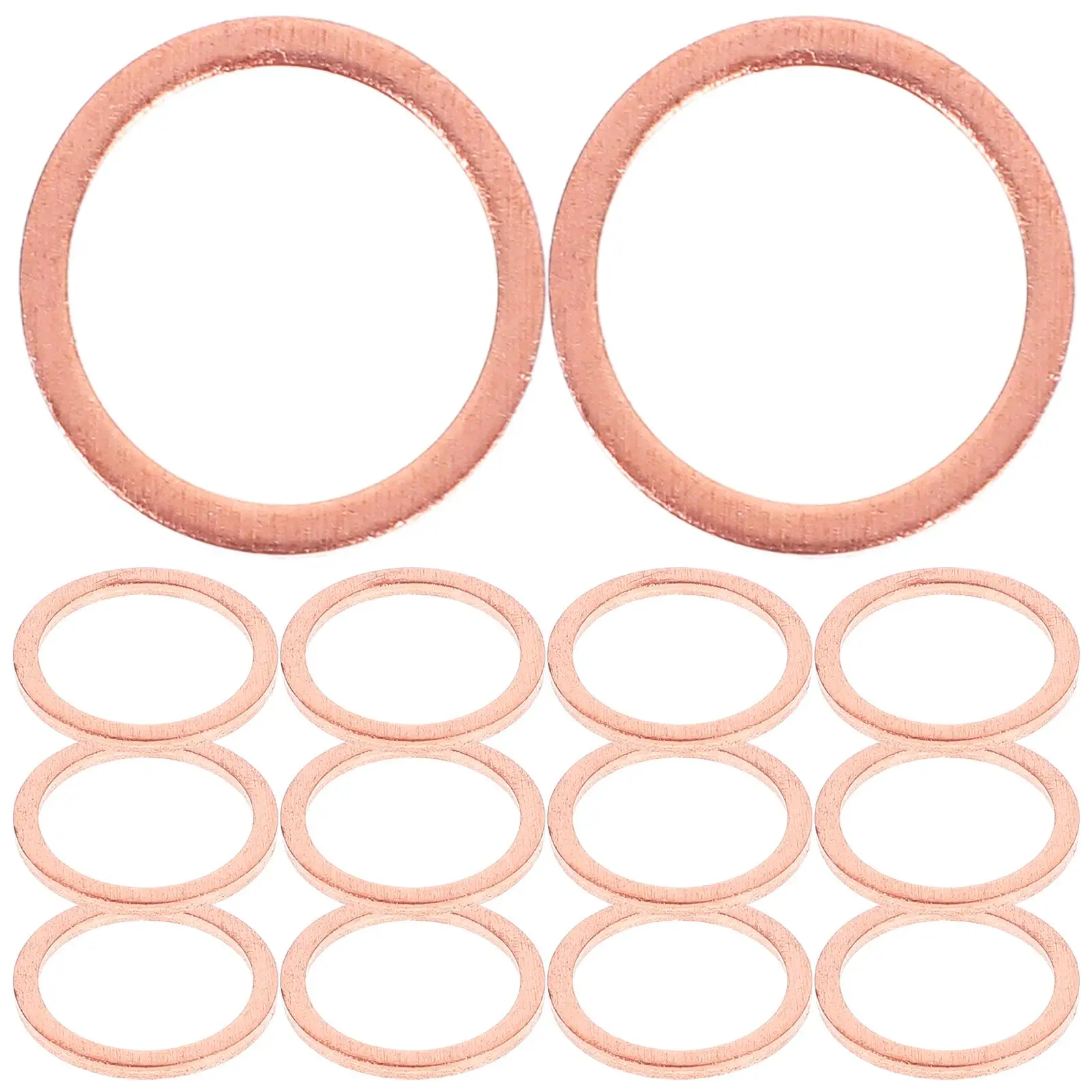 50 Pcs Copper Gasket Oil Sealing Washer Alloy Drain Plug Kit Metal Round Crush for
50 Pcs Copper Gasket Oil Sealing Washer Alloy Drain Plug Kit Metal Round Crush for